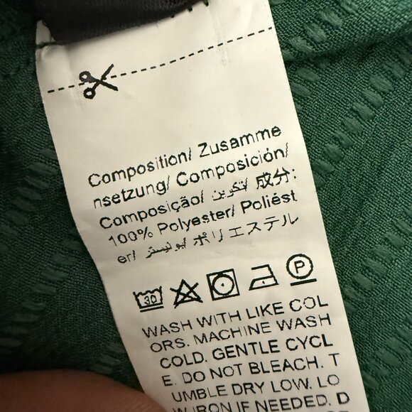 Shein Curve Green Textured Wrap Blouse With Balloon Sleeves 1XL - Picture 6 of 10